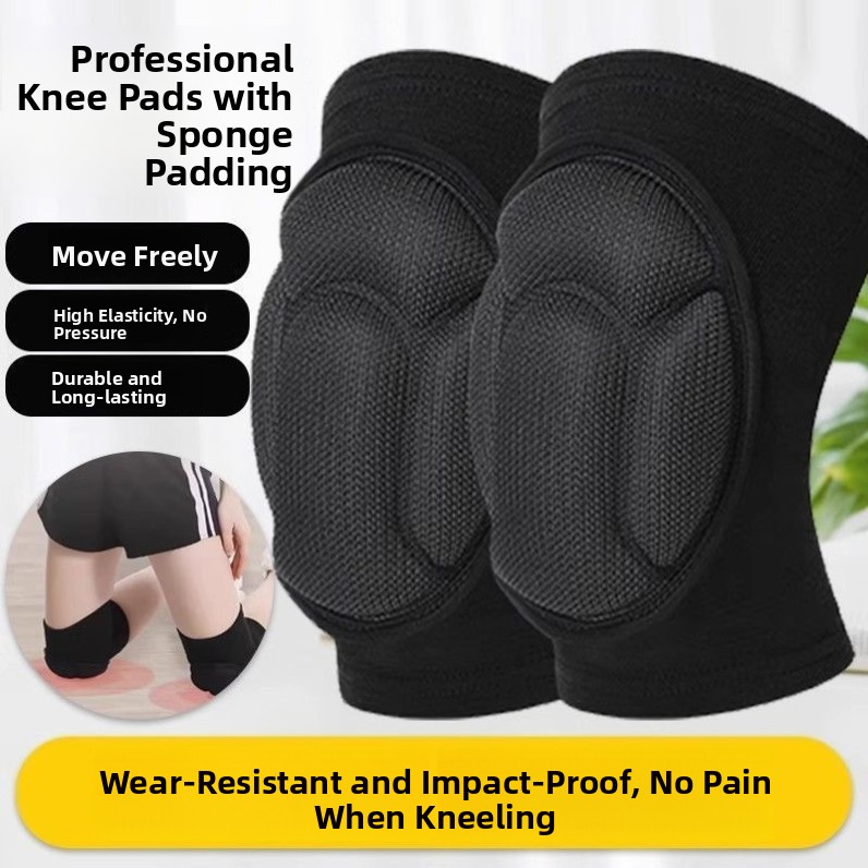 Sports Equipment Knee Support - Genouillères de sport antidérapantes en éponge,