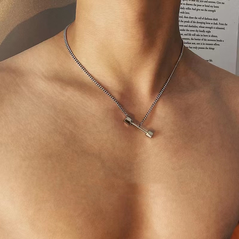 Collier pendentif haltère en a - Allsports Equipment avis et prix