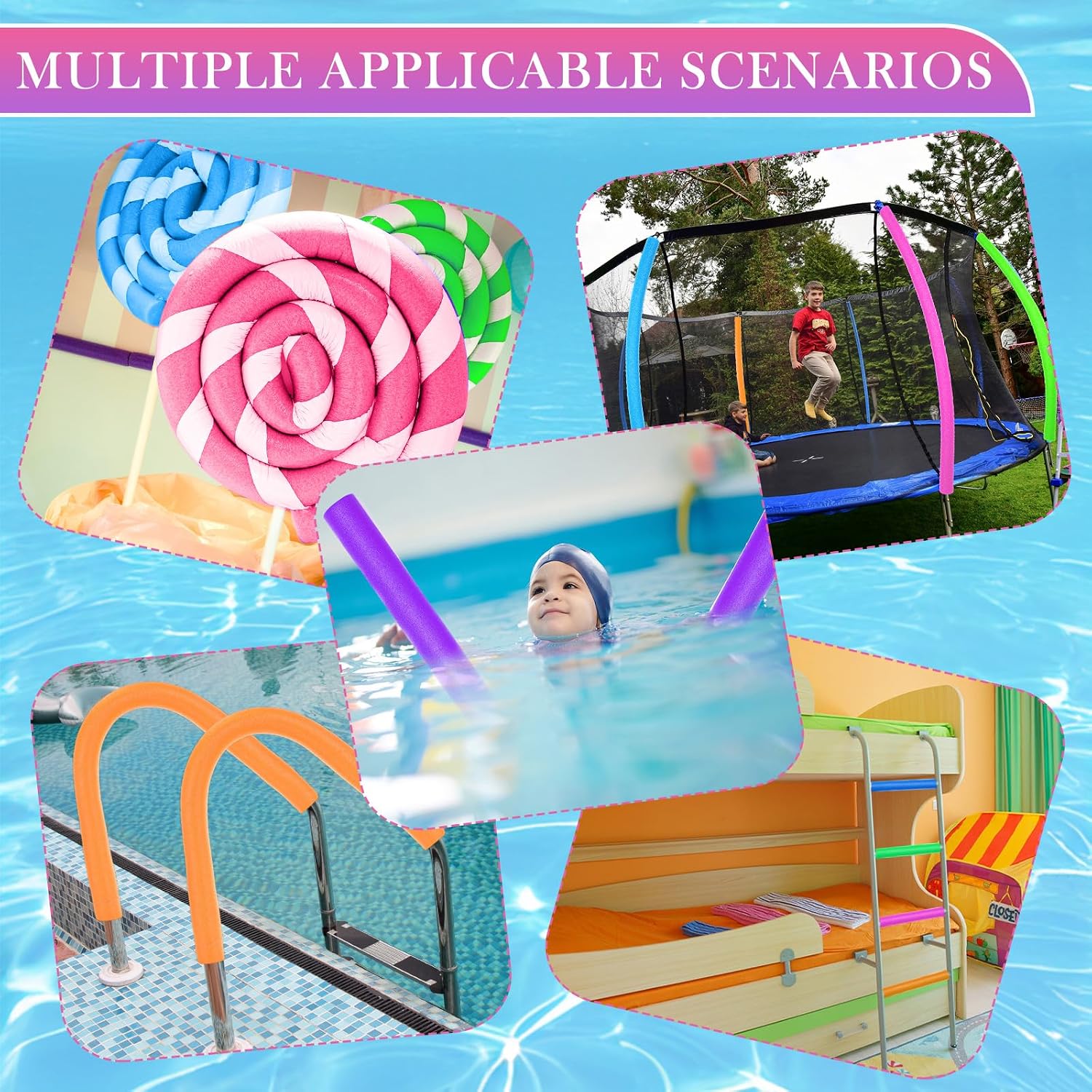 Lot de 18 flotteurs de piscine - Foam Pool Noodle avis et prix